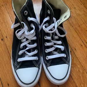 Converse Black Hi-tops